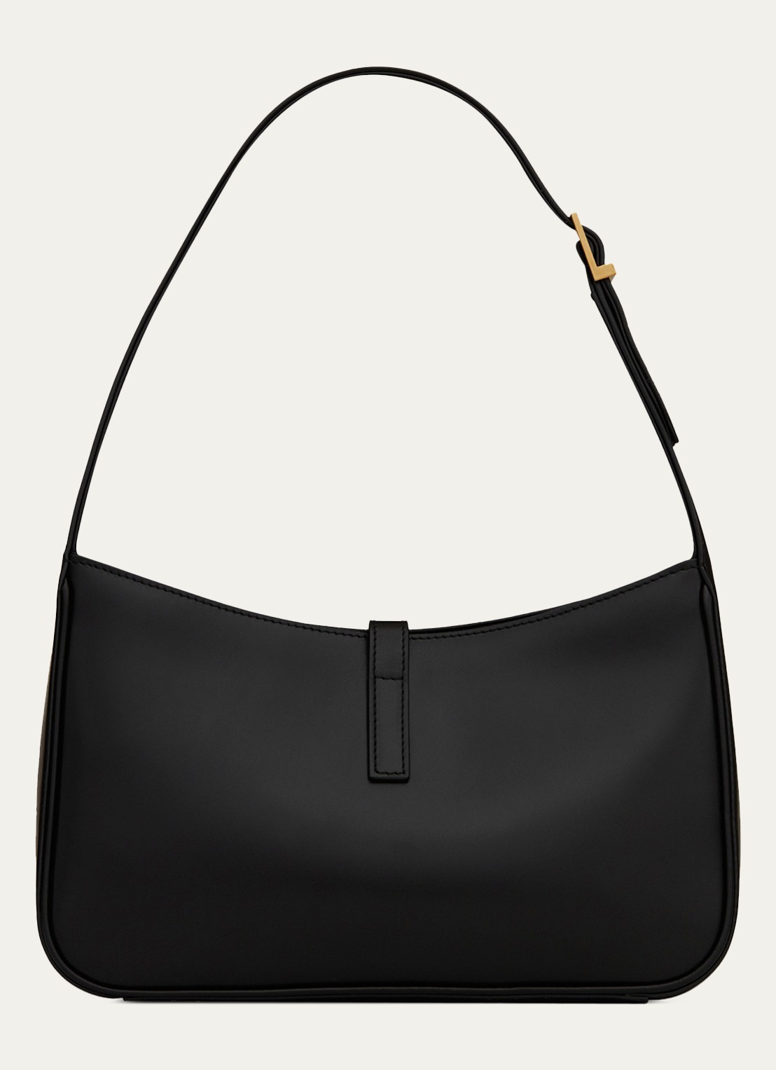 Saint Laurent Le 5 À 7 schoudertas van kalfsleer - detail 4 zwart