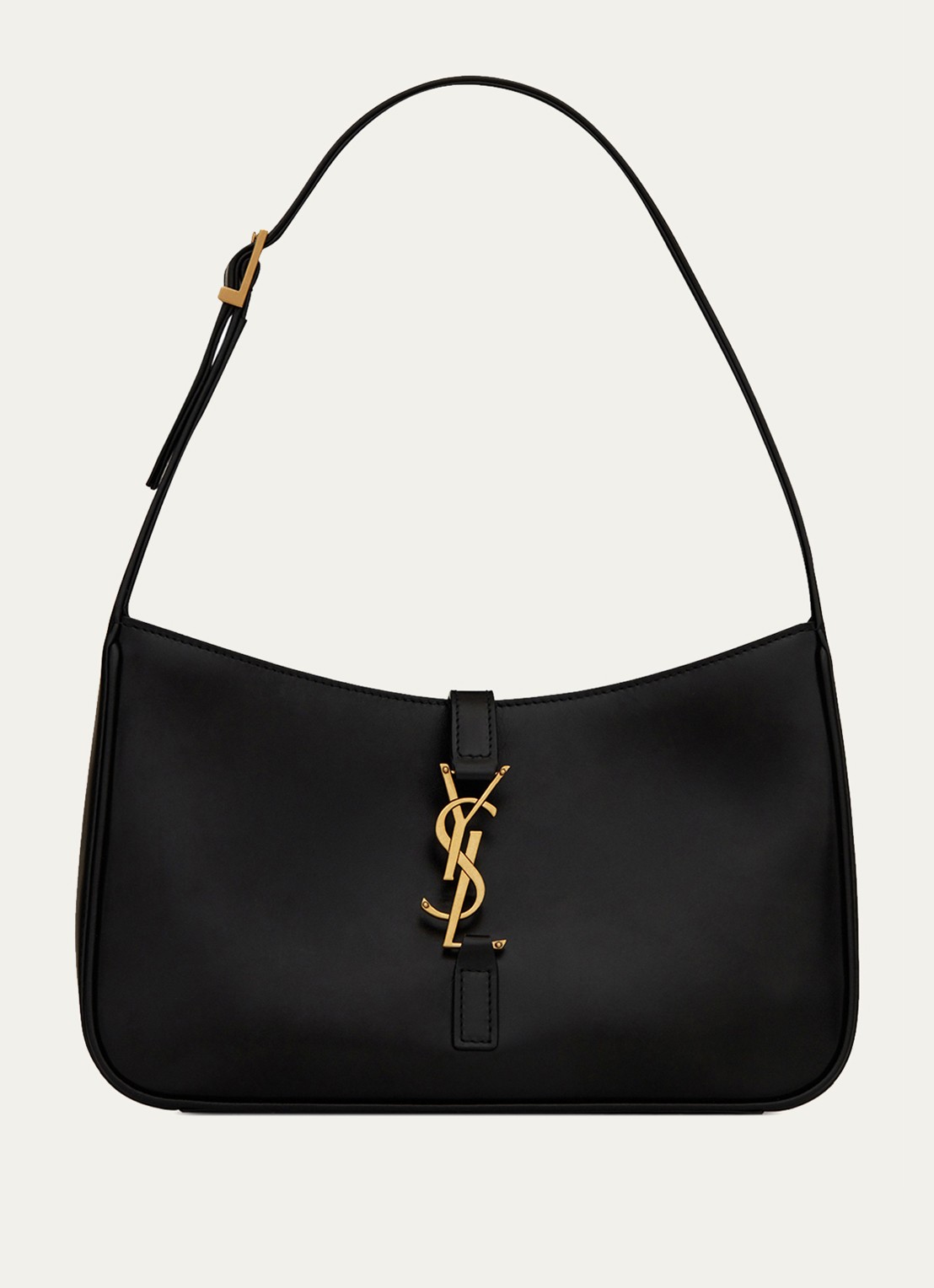 Saint Laurent Le 5 À 7 schoudertas van kalfsleer - voorkant 5 zwart