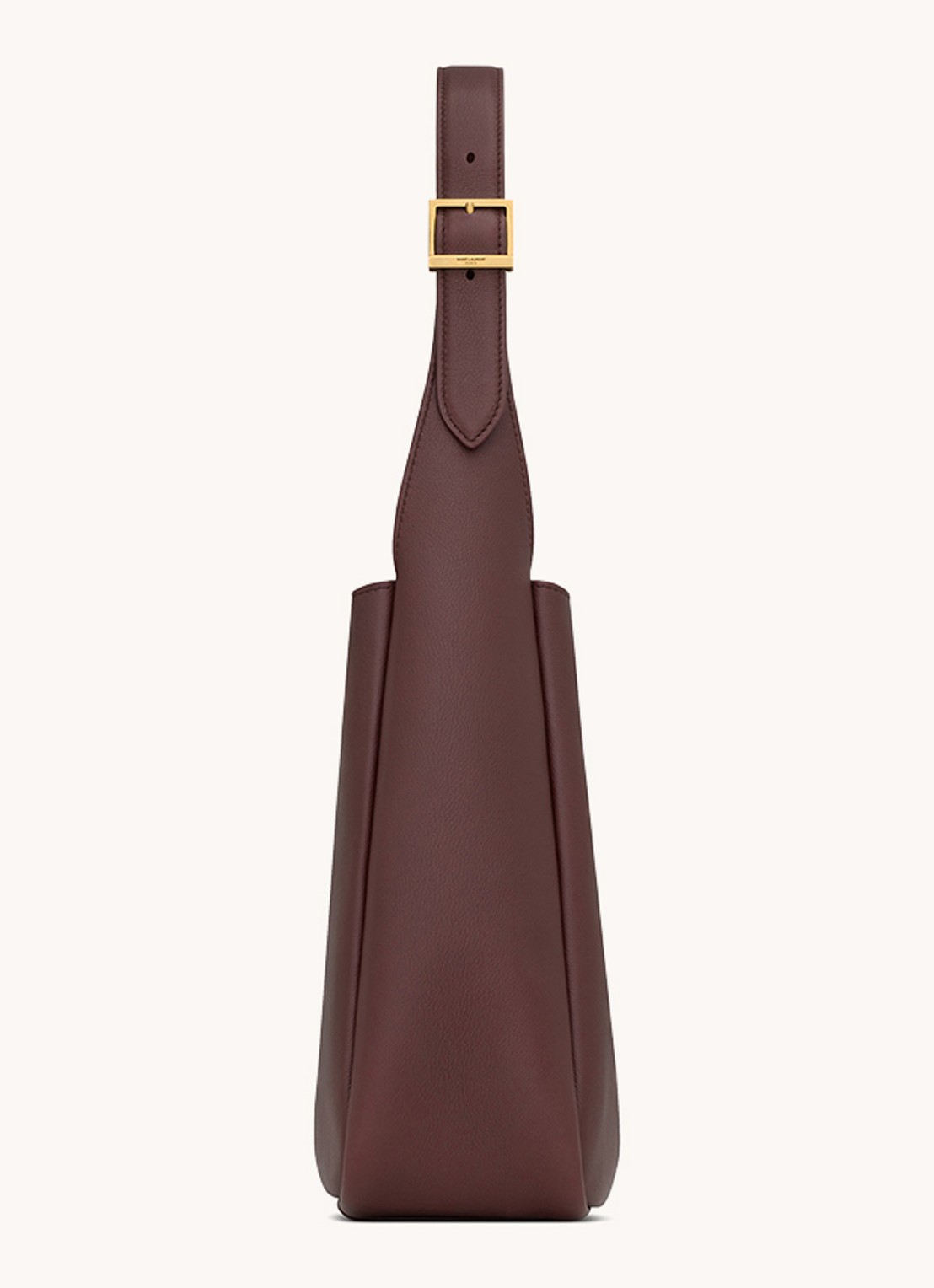 Saint Laurent Le 5 à 7 Small schoudertas van kalfsleer - detail 3 aubergine