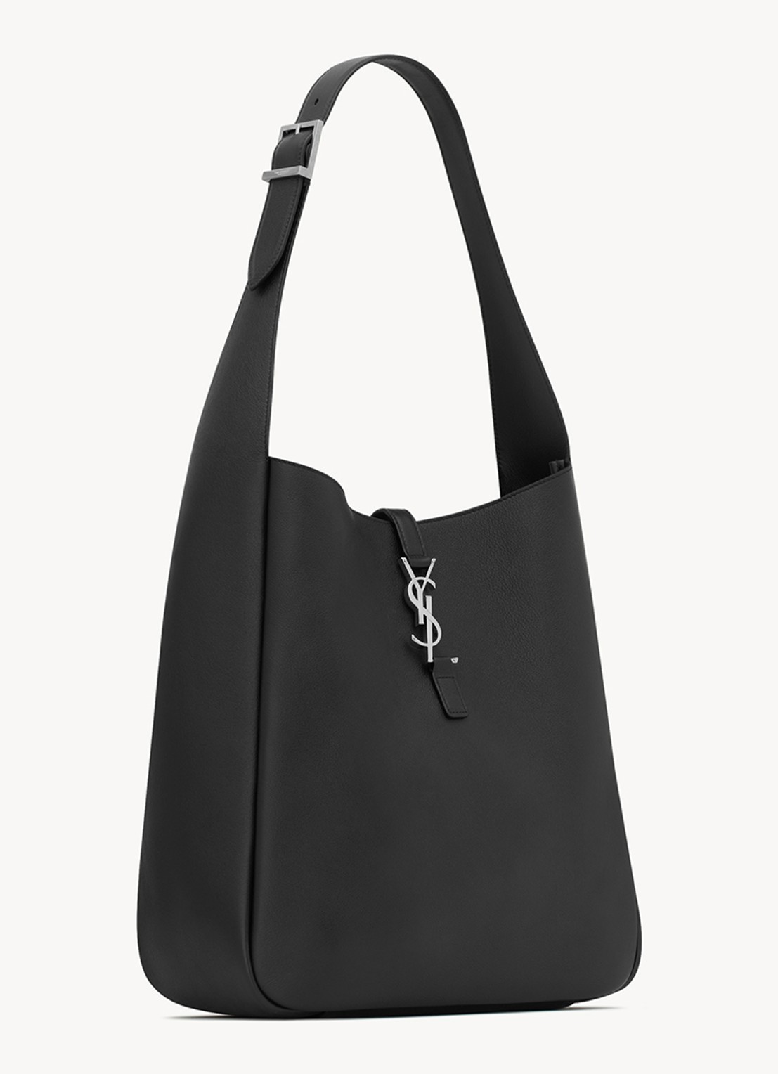 Saint Laurent Le 5 À 7 Supple Large schoudertas van kalfsleer - detail 4 zwart
