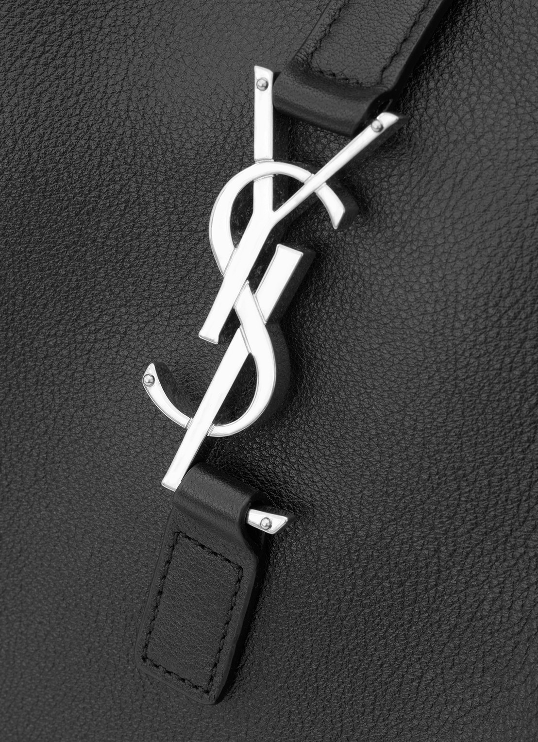 Saint Laurent Le 5 À 7 Supple Large schoudertas van kalfsleer - detail 6 zwart