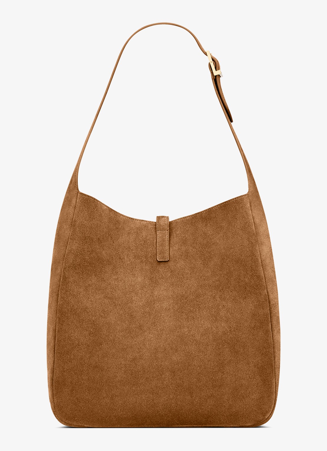 Saint Laurent Le 5 À 7 Supple Large schoudertas van kalfssuède - achterkant 6 bruin