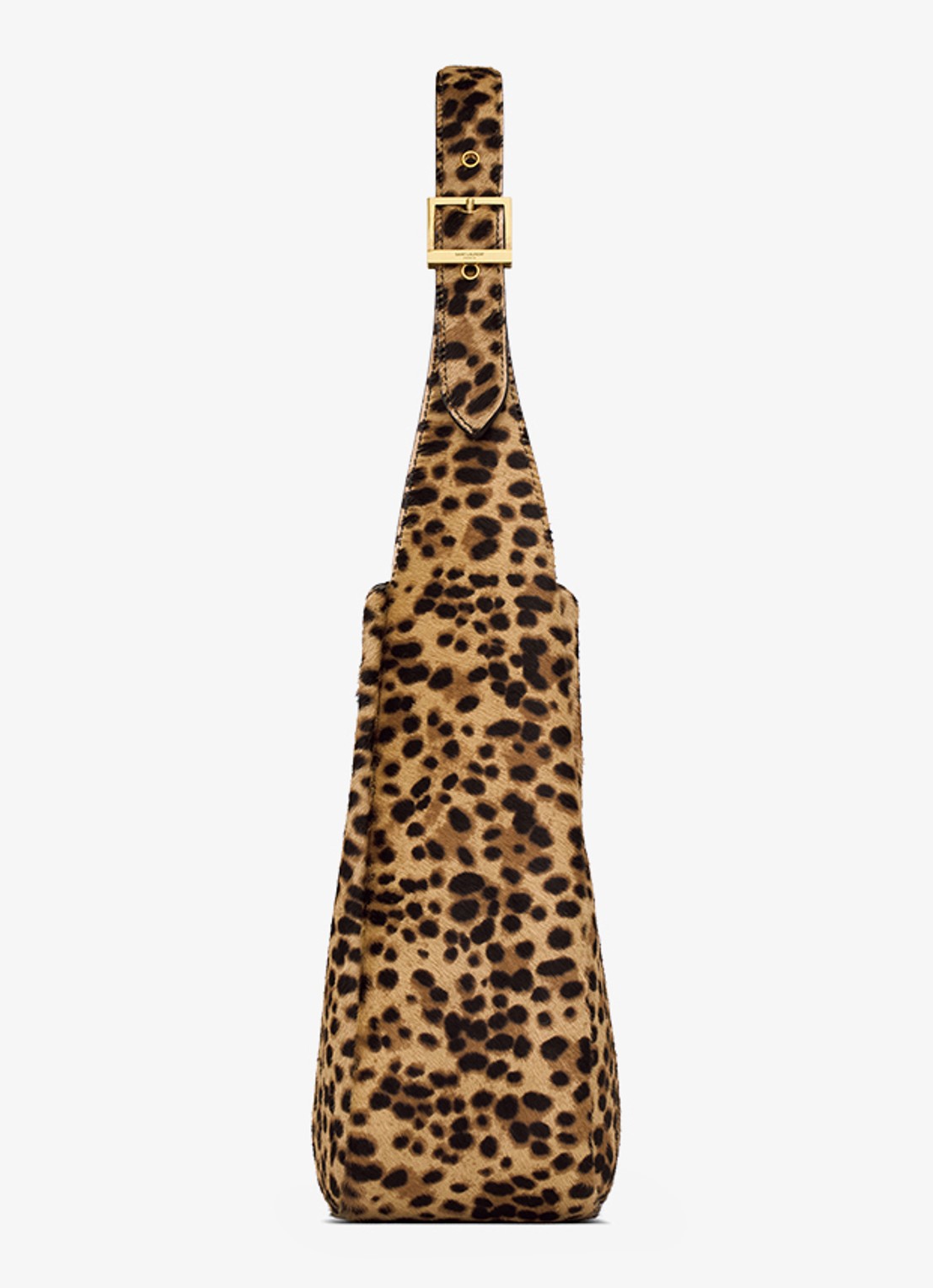 Saint Laurent Le 5 À 7 Supple Small shopper van kalfsleer met ponyhair - detail 2 camel