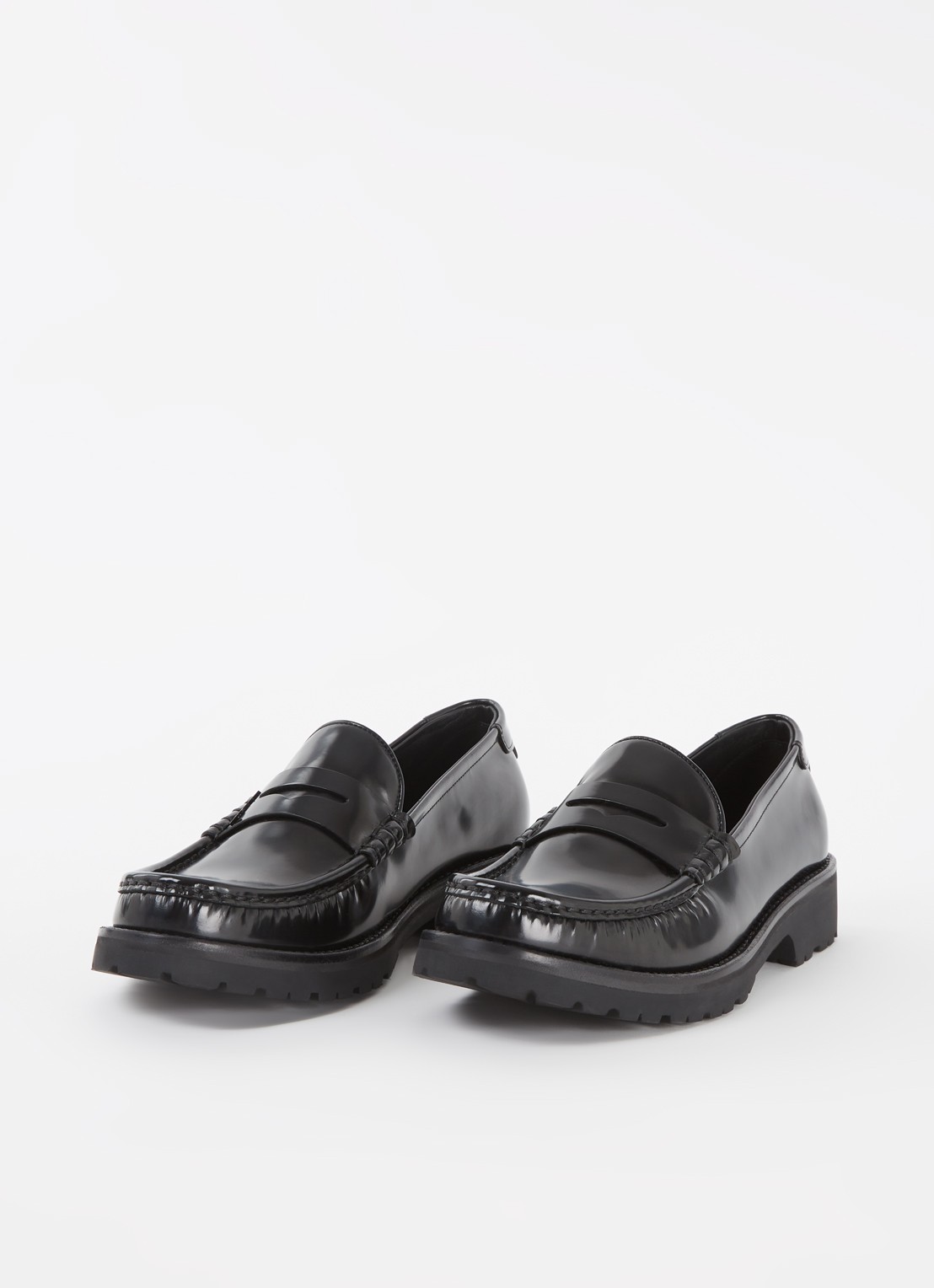 Saint Laurent Loafer van kalfsleer - detail zwart