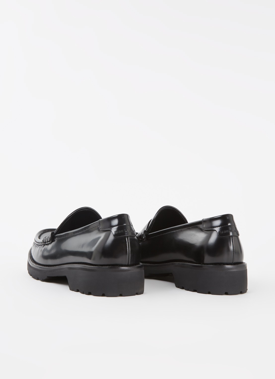 Saint Laurent Loafer van kalfsleer - detail 2 zwart