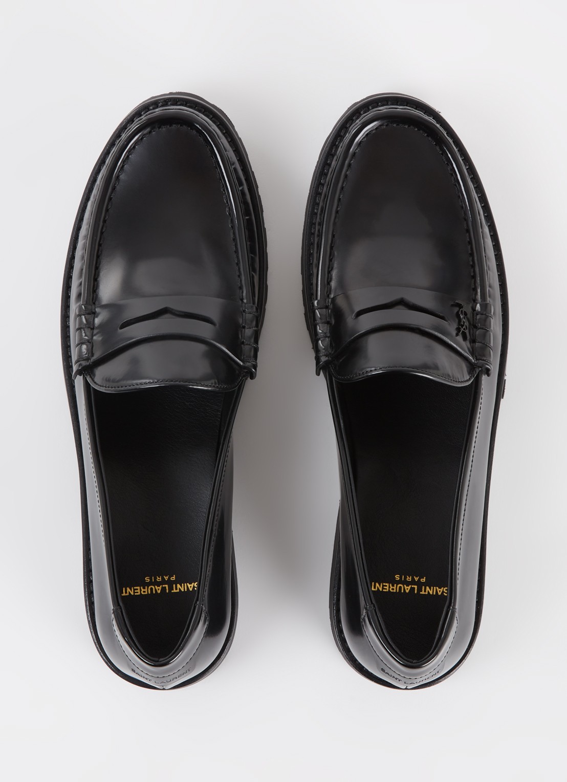 Saint Laurent Loafer van kalfsleer - detail 3 zwart