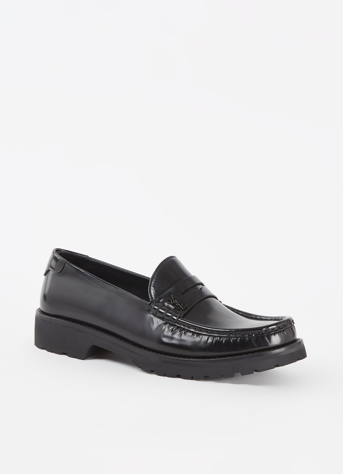 Saint Laurent Loafer van kalfsleer - voorkant 6 zwart