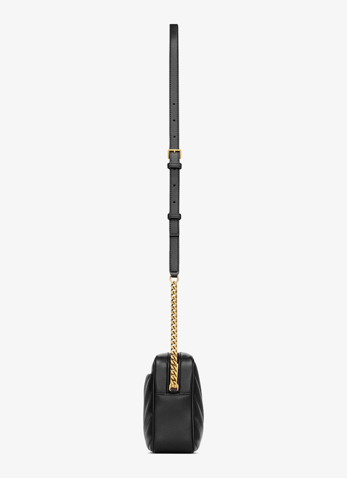 Saint Laurent Loulou crossbodytas van lamsleer - detail 4 zwart