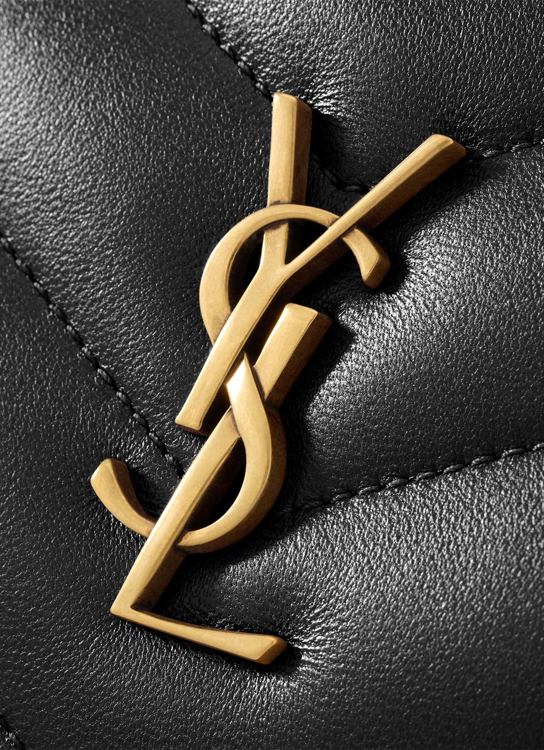 Saint Laurent Loulou crossbodytas van lamsleer - detail 5 zwart