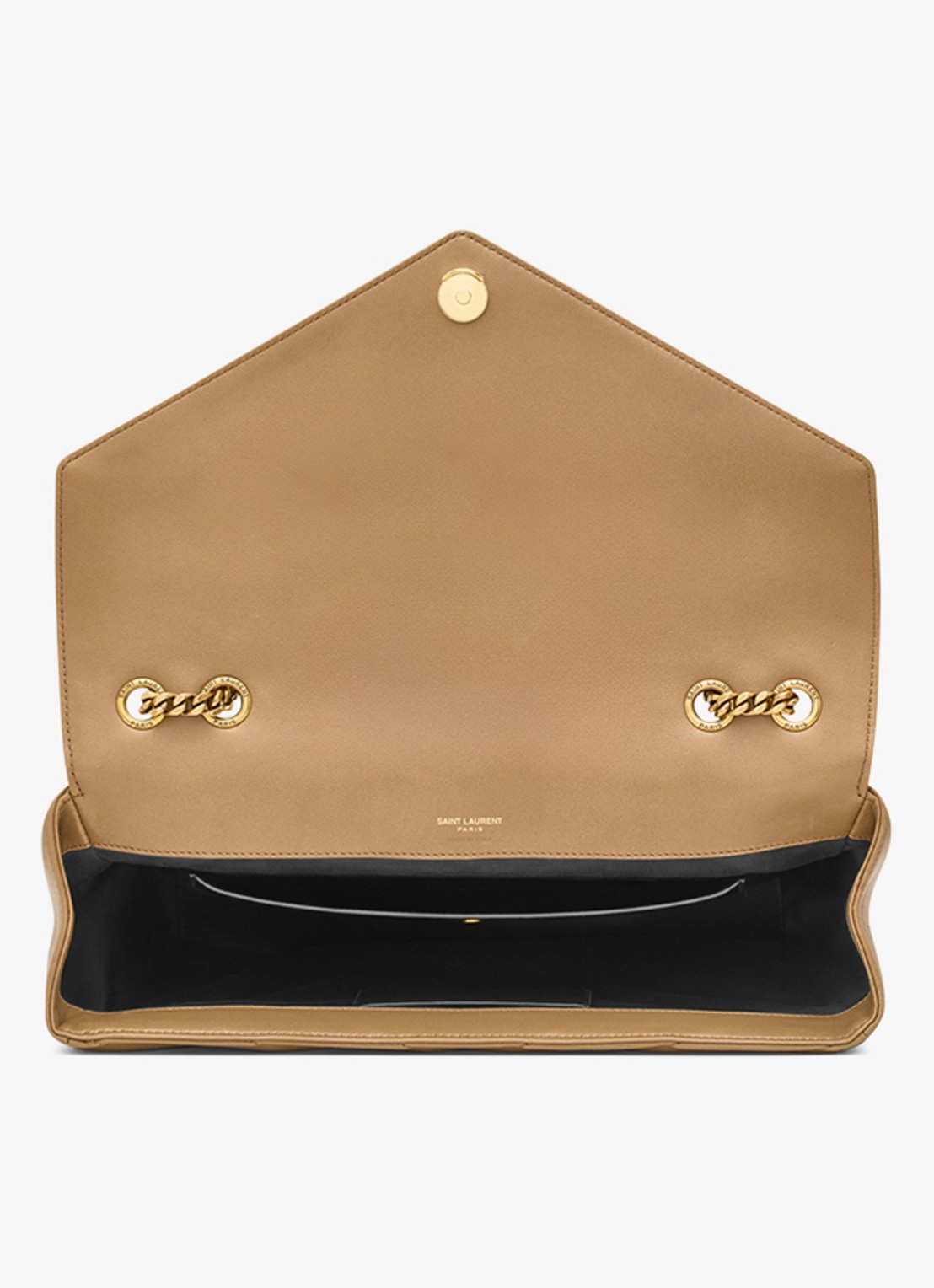Saint Laurent Loulou Large schoudertas van lamsleer - detail 4 lichtbruin