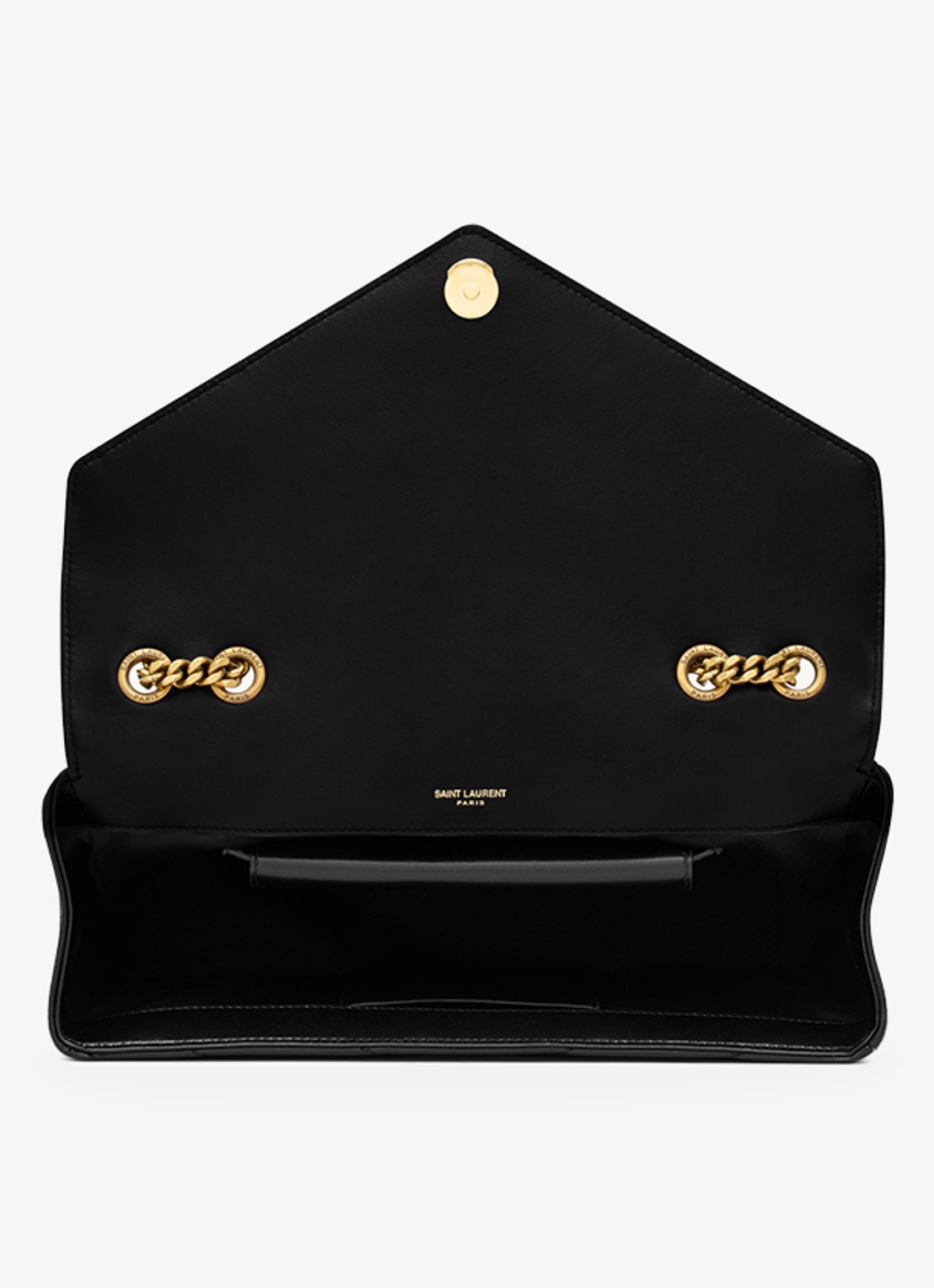 Saint Laurent Loulou Medium schoudertas van lamsleer - detail 3 zwart