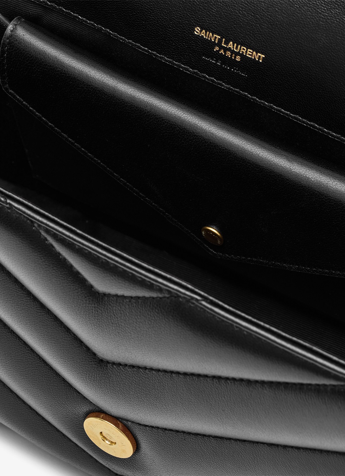 Saint Laurent Loulou Medium schoudertas van lamsleer - detail 6 zwart