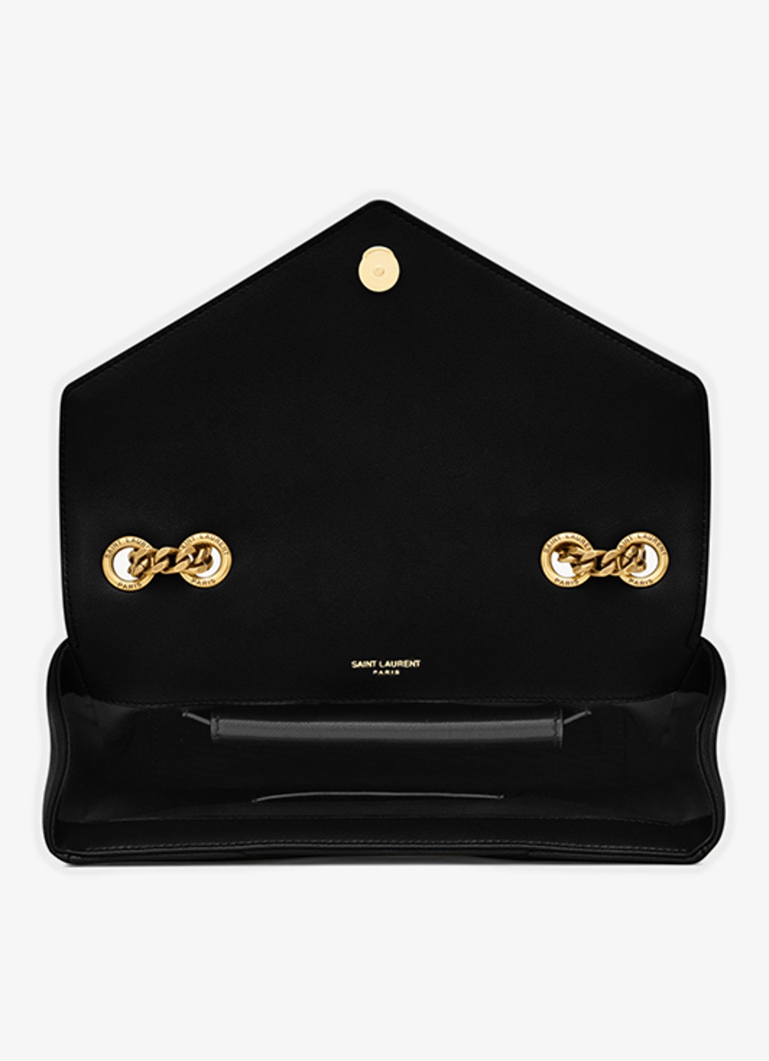 Saint Laurent Loulou Small schoudertas van lamsleer - detail 2 zwart