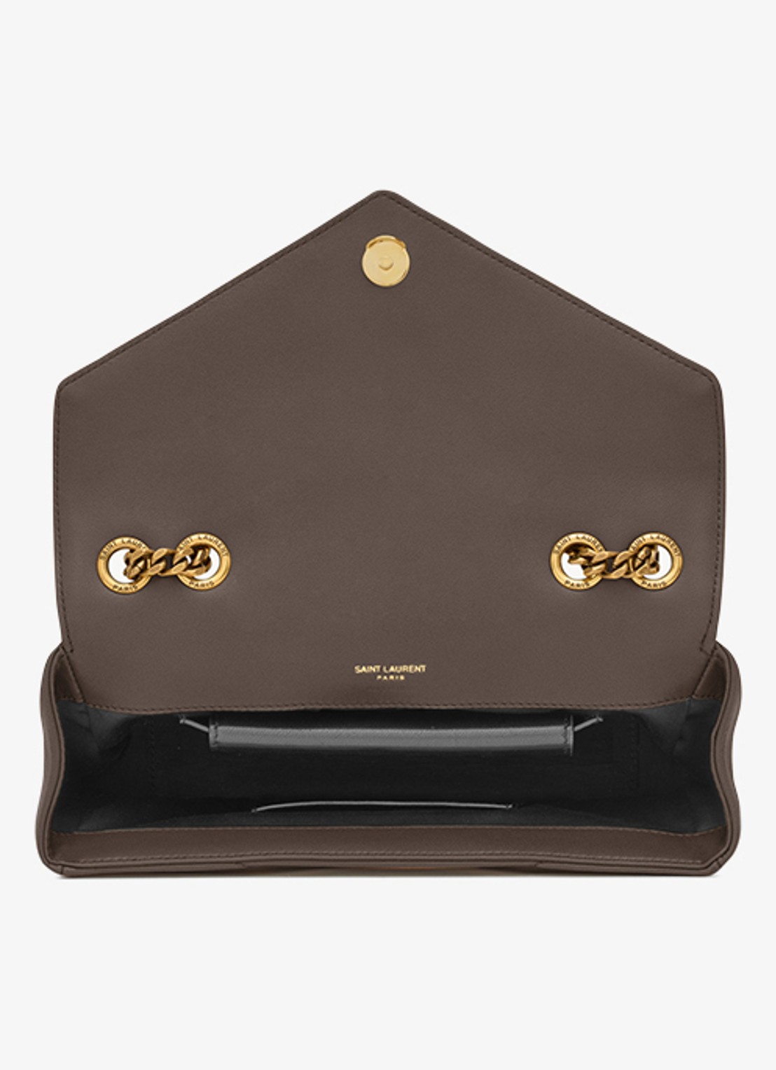 Saint Laurent Loulou Small schoudertas van lamsleer - detail 5 taupe
