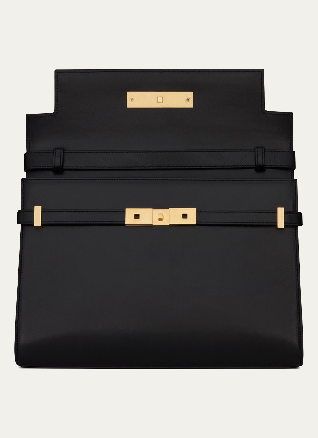 Saint Laurent Manhattan schoudertas van kalfsleer - detail 5 zwart