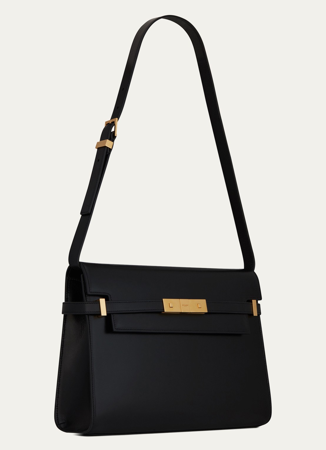 Saint Laurent Manhattan schoudertas van kalfsleer - detail 6 zwart