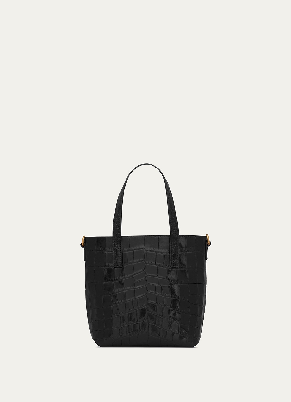 Saint Laurent Mini Toy handtas van kalfsleer - detail 2 zwart