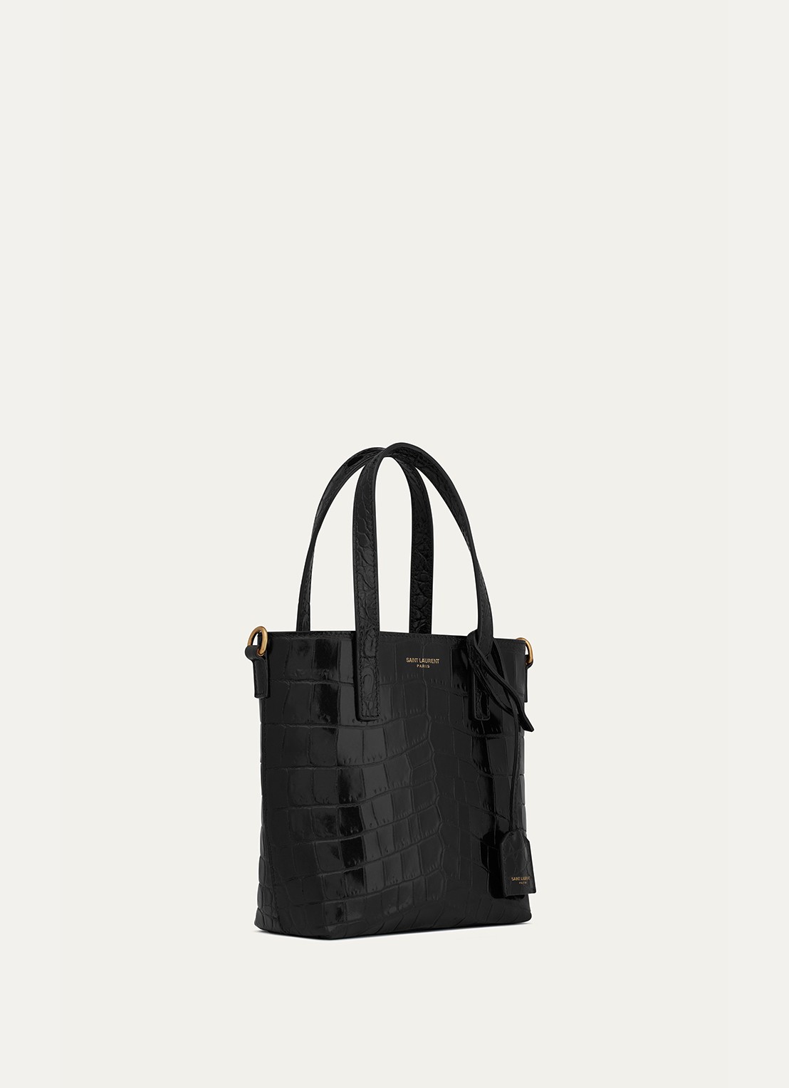 Saint Laurent Mini Toy handtas van kalfsleer - detail 4 zwart