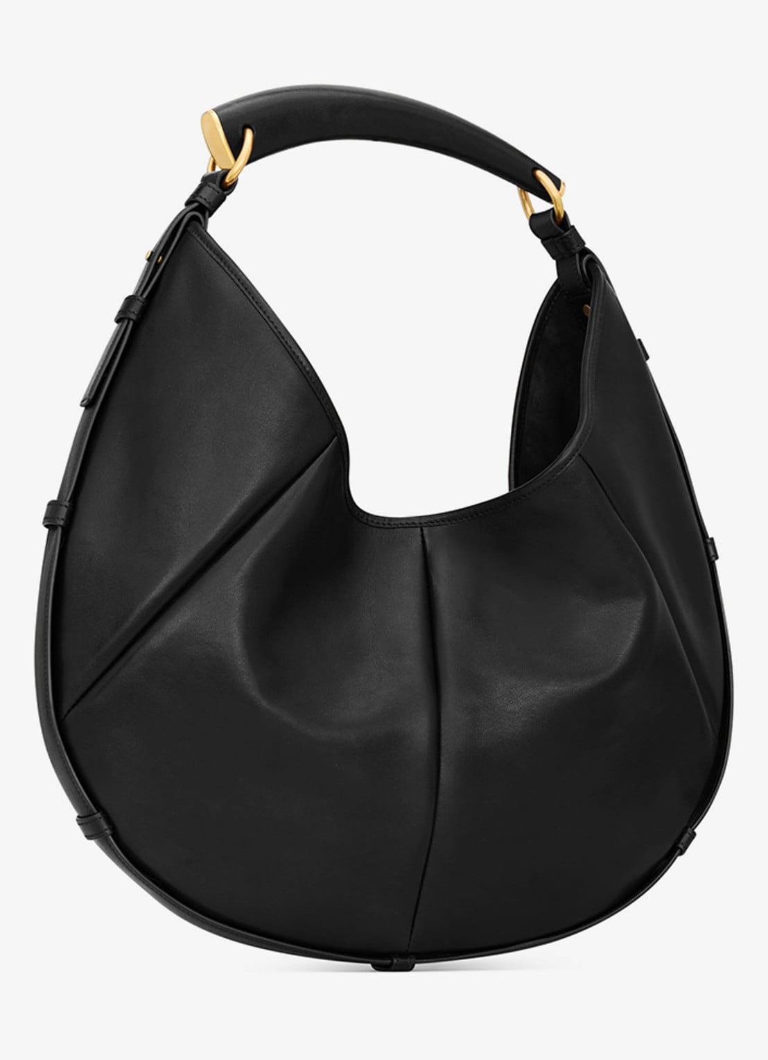 Saint Laurent Mombasa Medium schoudertas van kalfsleer - detail zwart