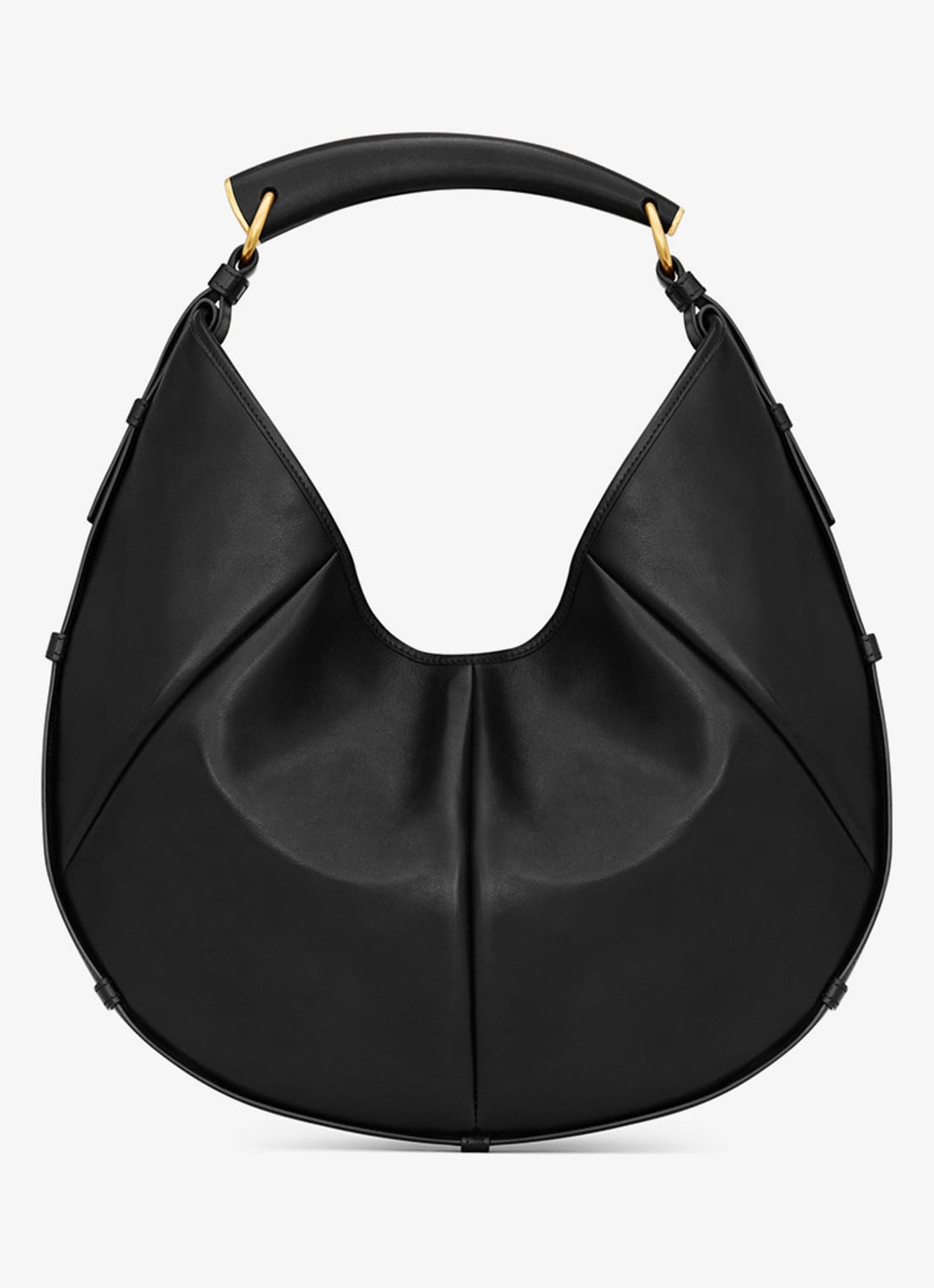 Saint Laurent Mombasa Medium schoudertas van kalfsleer - voorkant 4 zwart