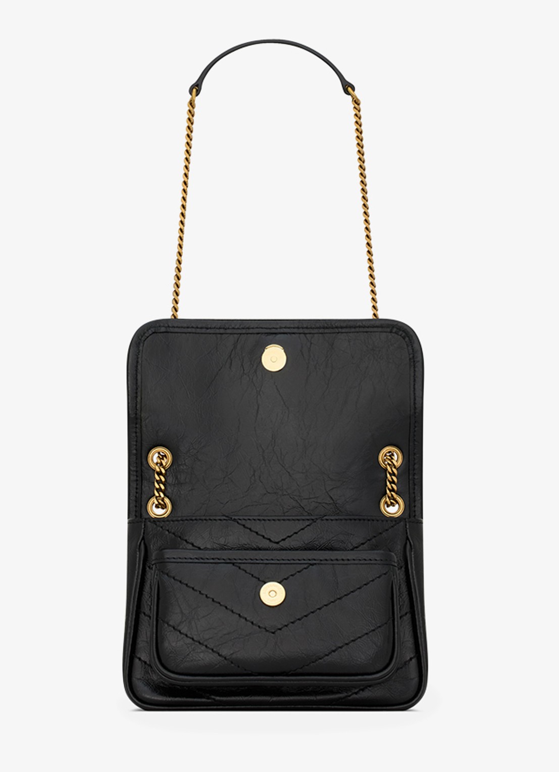 Saint Laurent Niki Mini schoudertas van kalfsleer - detail 5 zwart