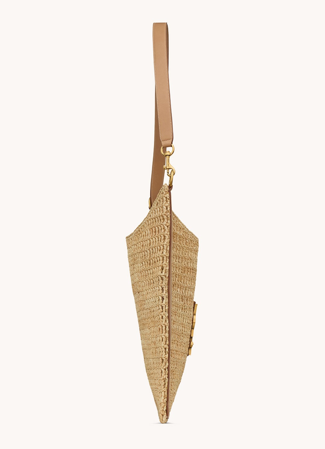 Saint Laurent Oxalis schoudertas met logo - achterkant 4 naturel