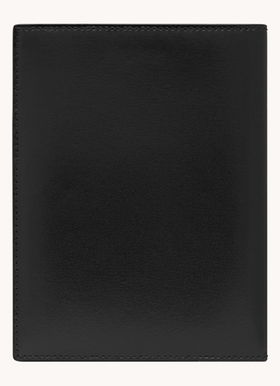 Saint Laurent Paris paspoortetui van kalfsleer - detail zwart