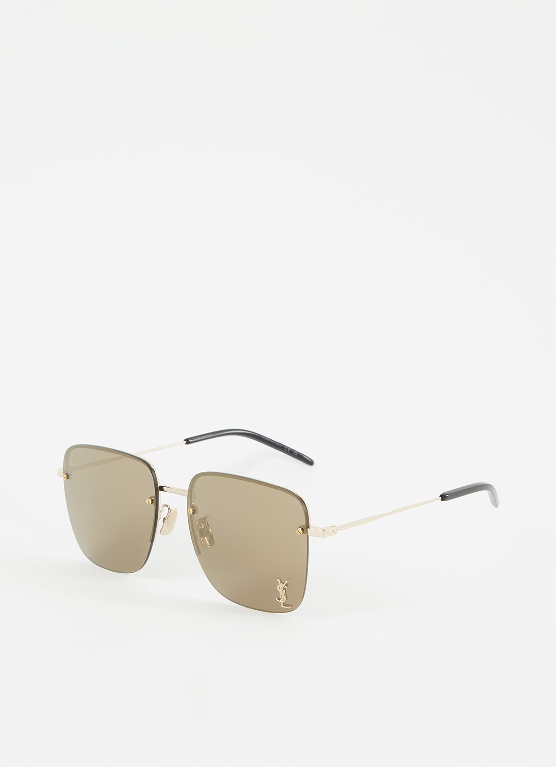 Saint Laurent Retro zonnebril  SL312 - voorkant goud