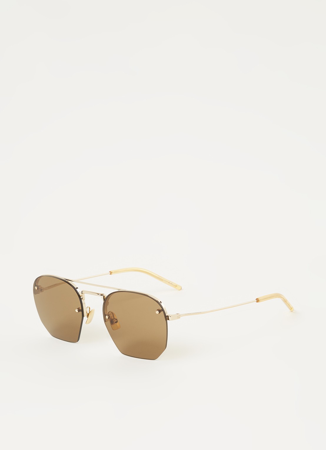 Saint Laurent Retro zonnebril SL422 - voorkant goud