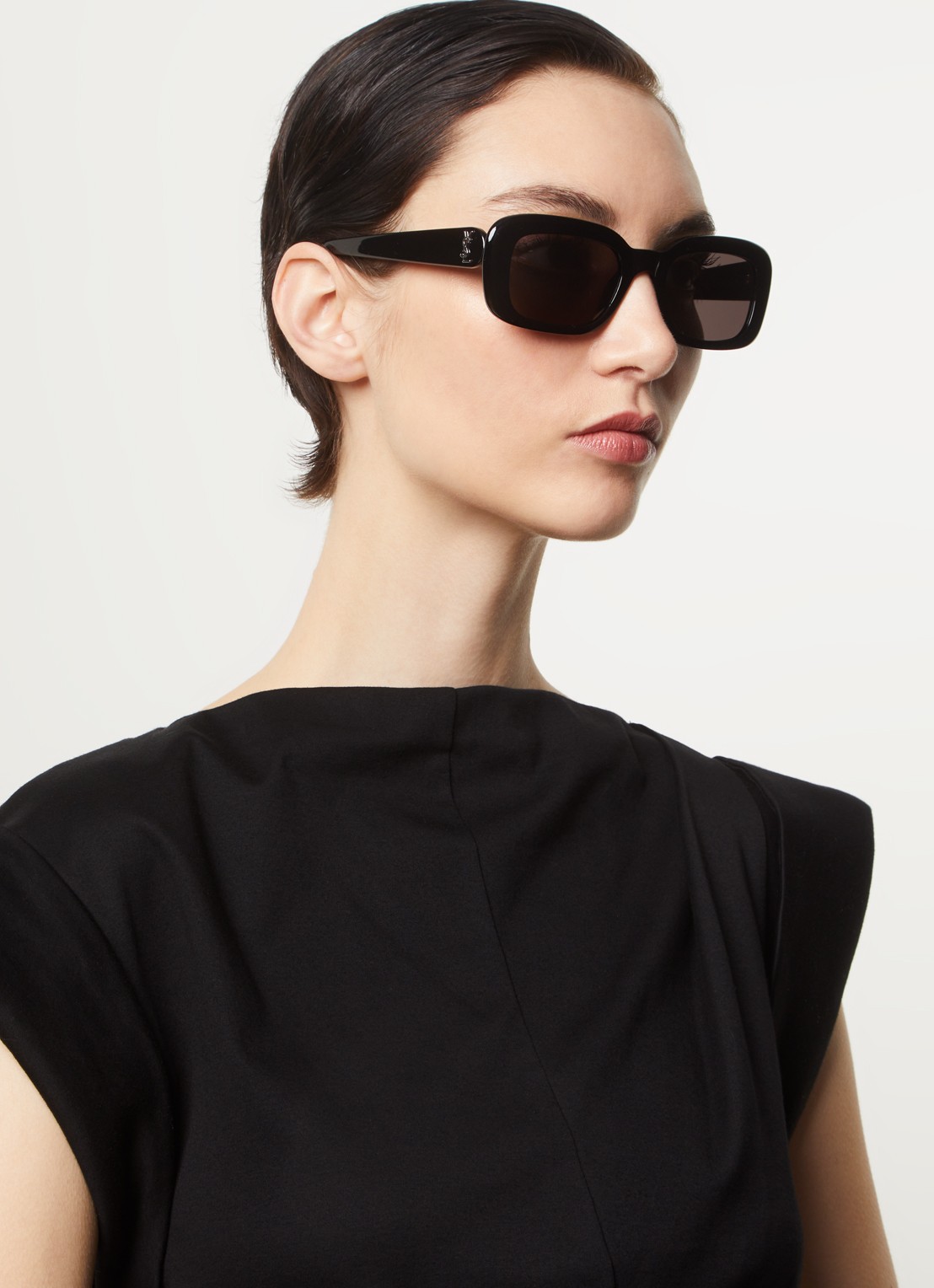 Saint Laurent Retro zonnebril SLM130 - voorkant 2 zwart