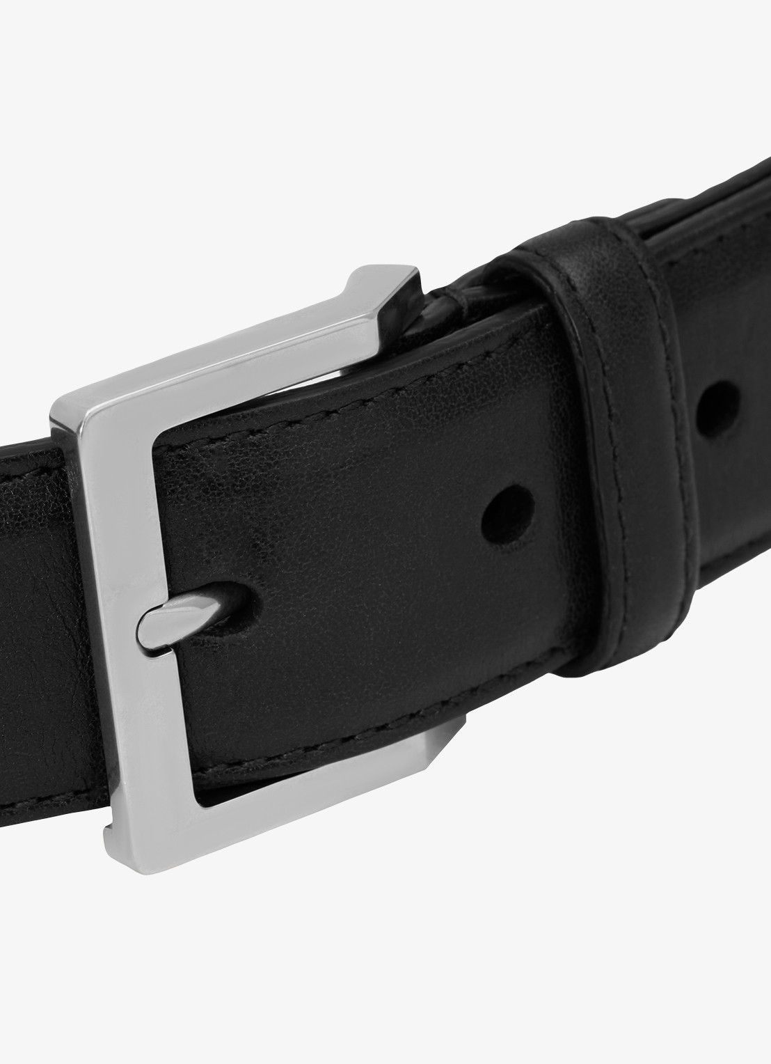 Saint Laurent Riem van kalfsleer - detail 2 zwart