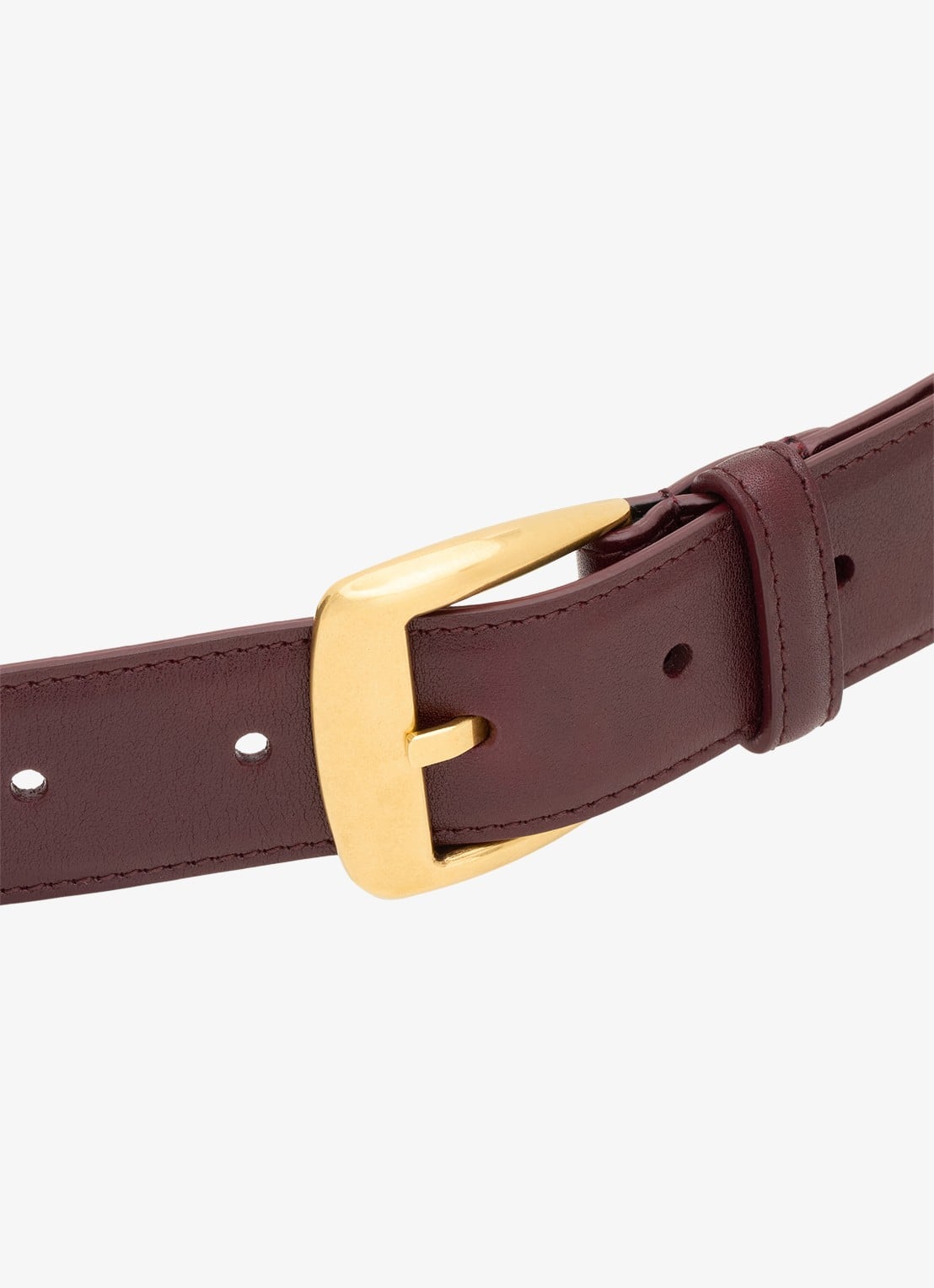Saint Laurent Riem van kalfsleer - detail 3 bordeauxrood