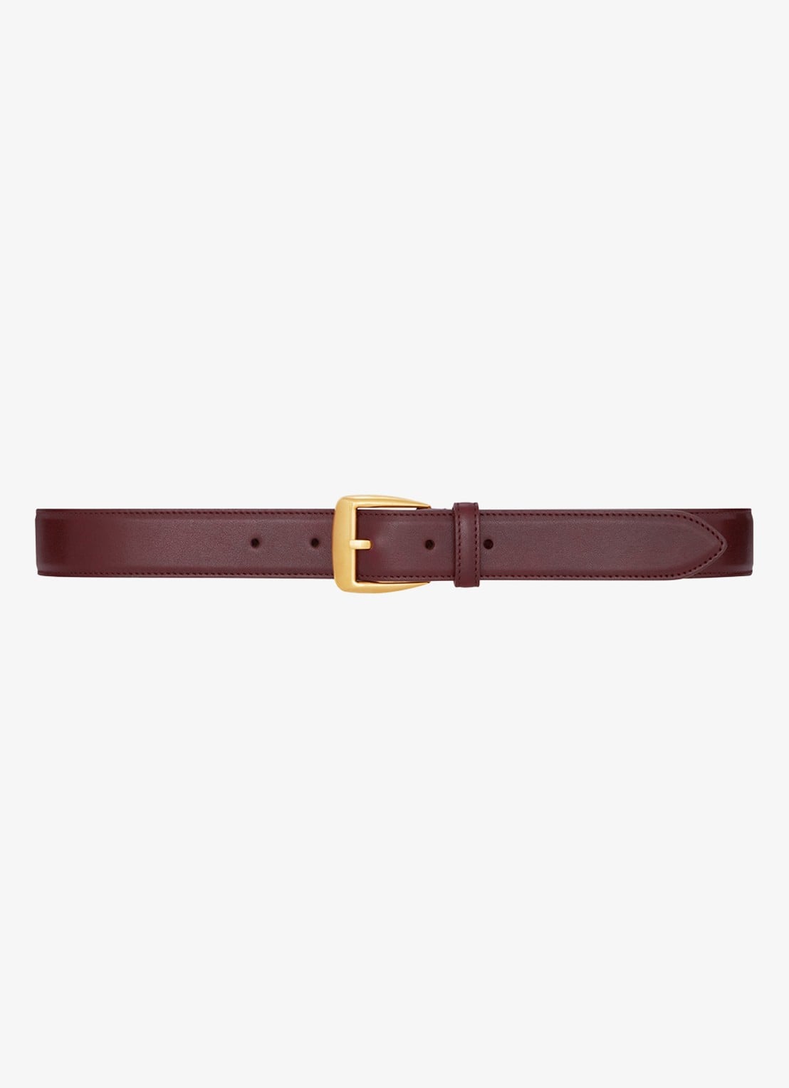 Saint Laurent Riem van kalfsleer - voorkant bordeauxrood