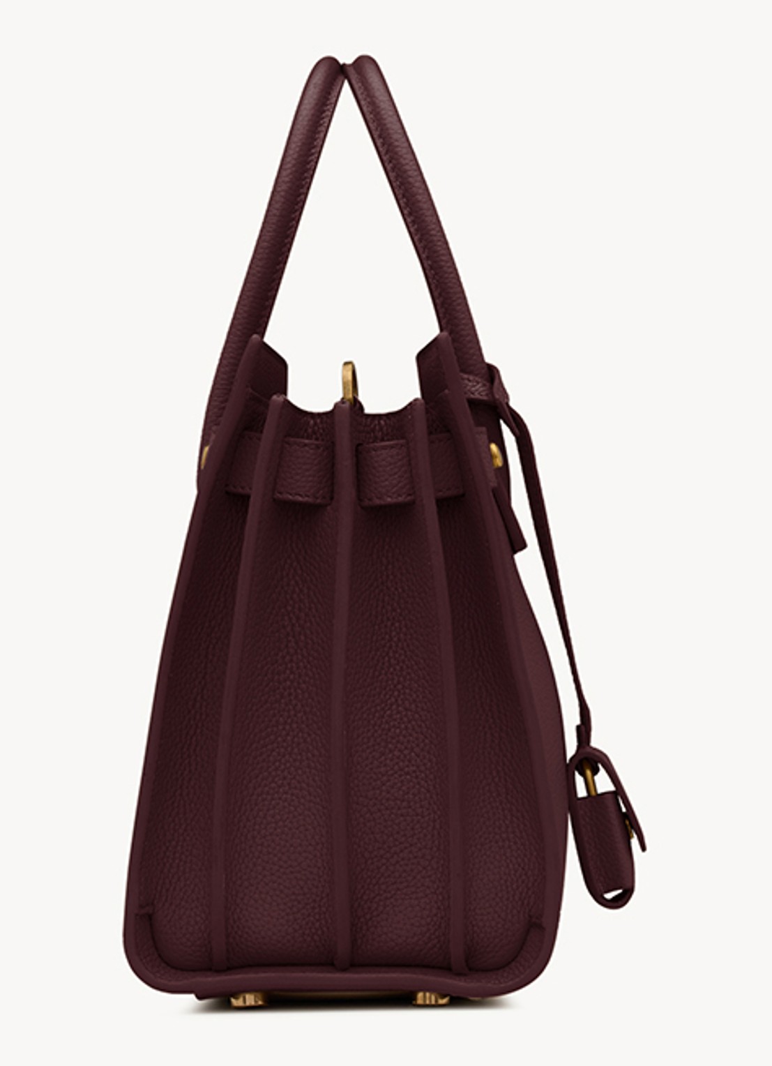 Saint Laurent Sac De Jour Baby handtas van kalfsleer - detail 3 bordeauxrood