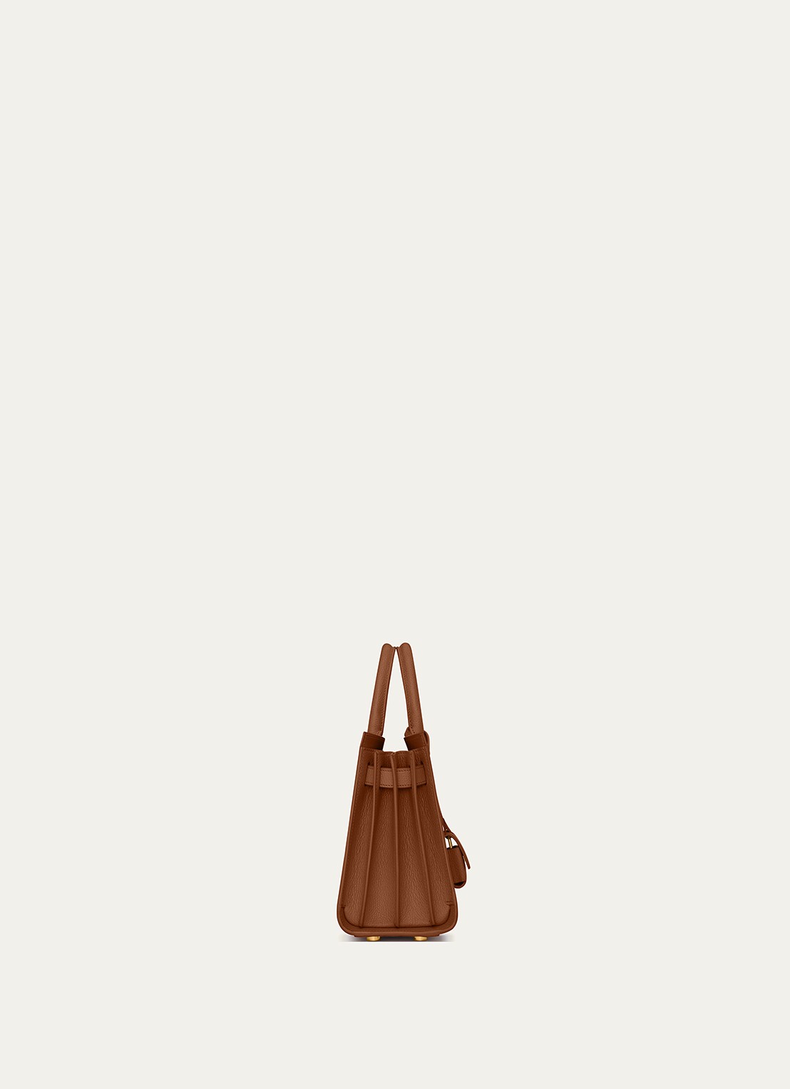 Saint Laurent Sac De Jour Nano handtas van kalfsleer - detail 2 bruin
