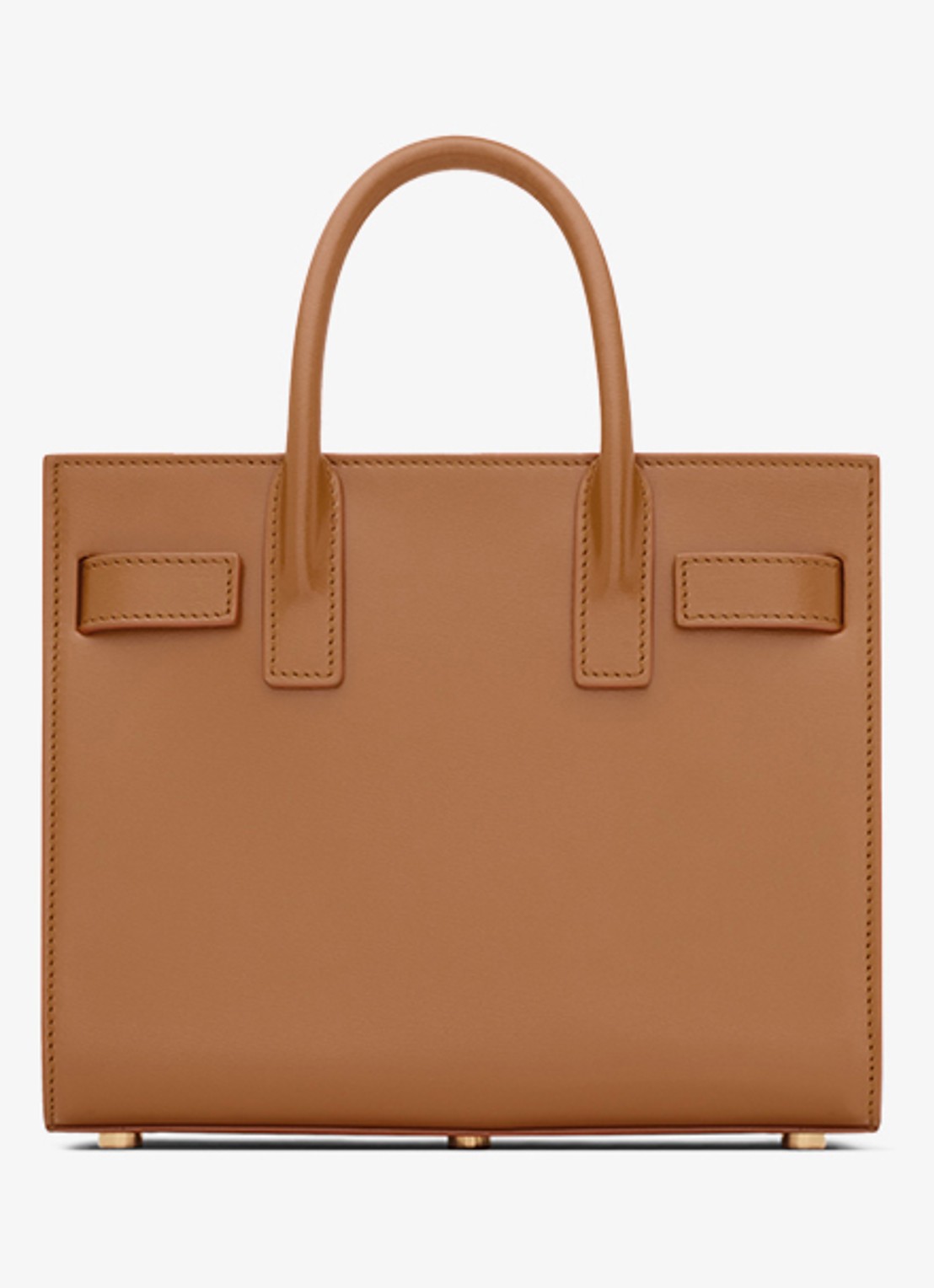 Saint Laurent Sac De Jour Nano handtas van kalfsleer - achterkant bruin