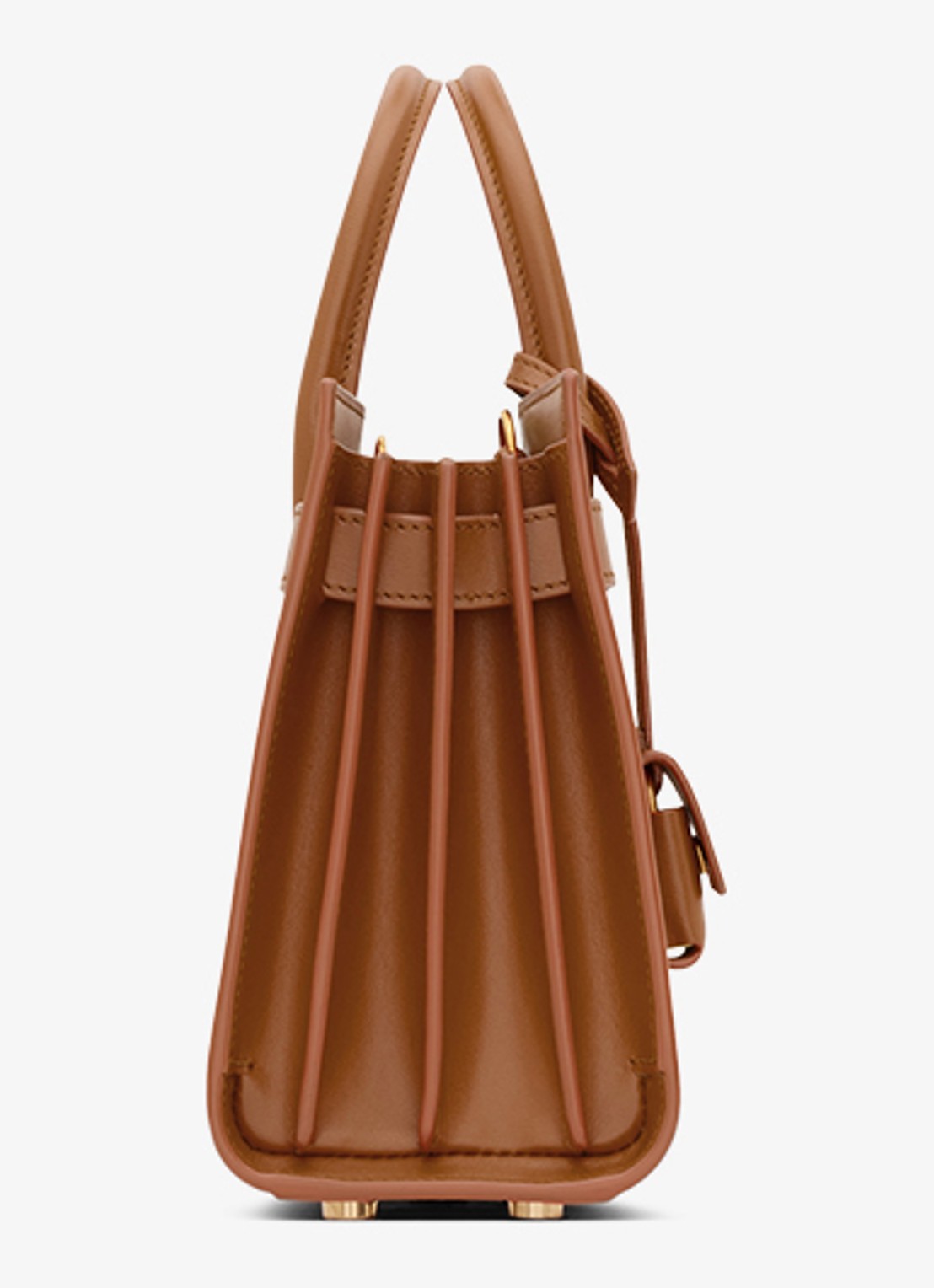 Saint Laurent Sac De Jour Nano handtas van kalfsleer - detail 4 bruin