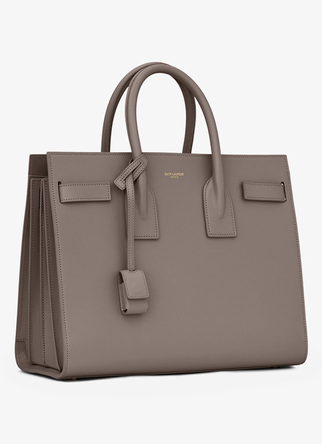 Saint Laurent Sac De Jour Small handtas van kalfsleer - detail 4 grijs