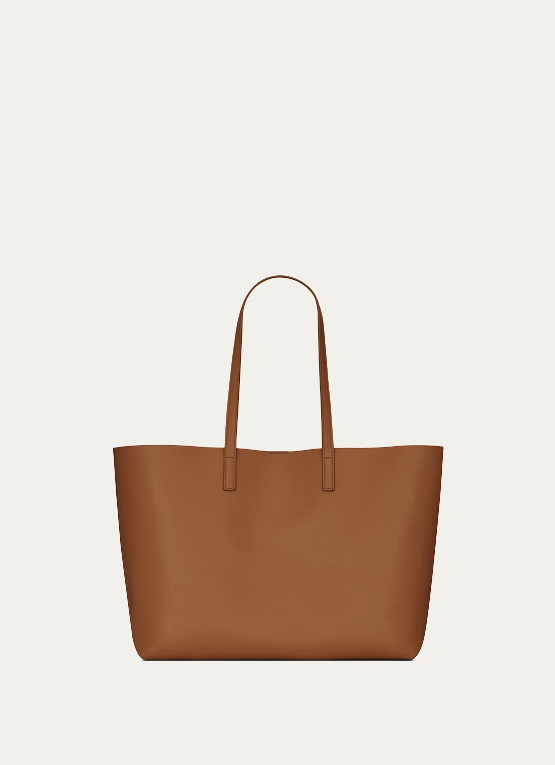 Saint Laurent Shopping schoudertas van kalfsleer met uitneembaar etui - detail 4 cognac