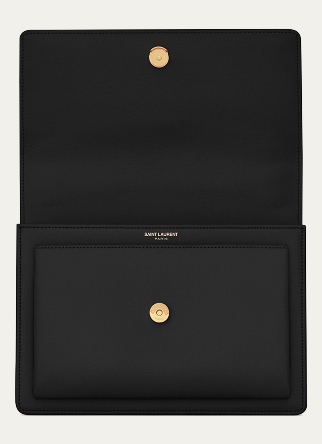 Saint Laurent Sunset Medium schoudertas van kalfsleer - detail 3 zwart