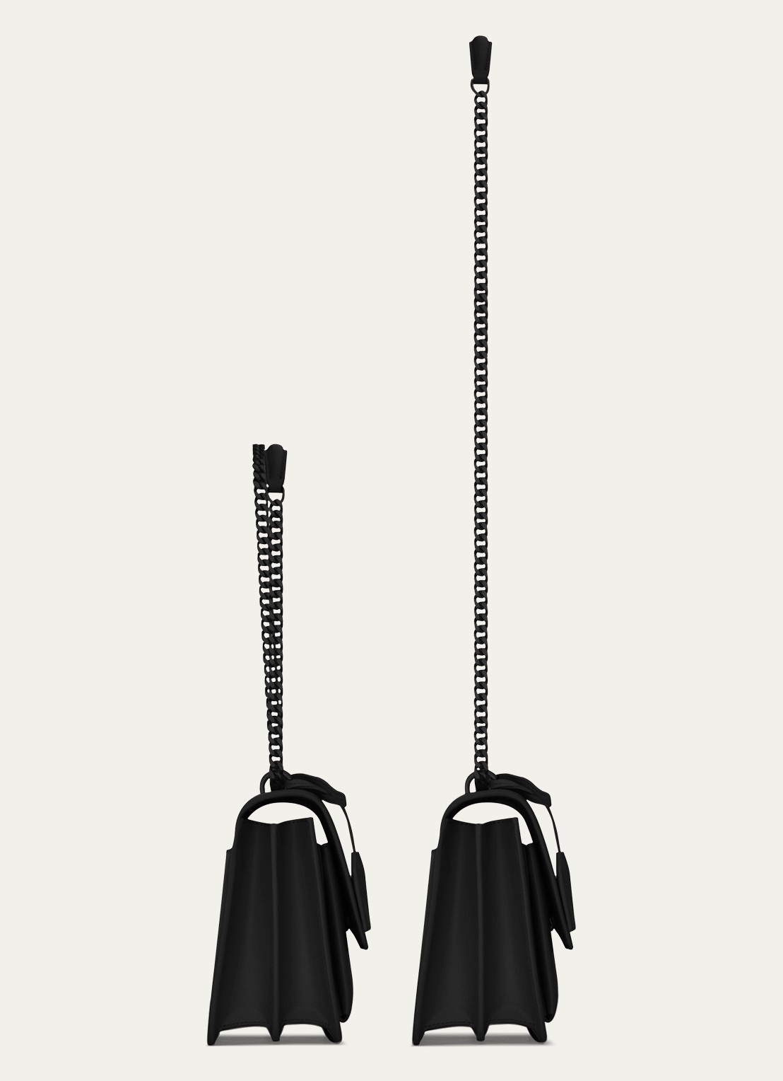 Saint Laurent Sunset Medium schoudertas van kalfsleer - detail 3 zwart