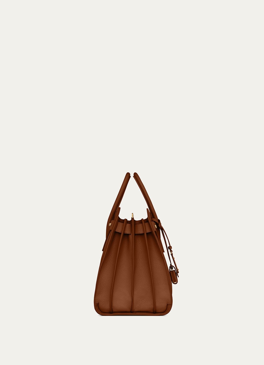Saint Laurent Supple Sac De Jour Medium handtas van kalfsleer - detail 3 bruin