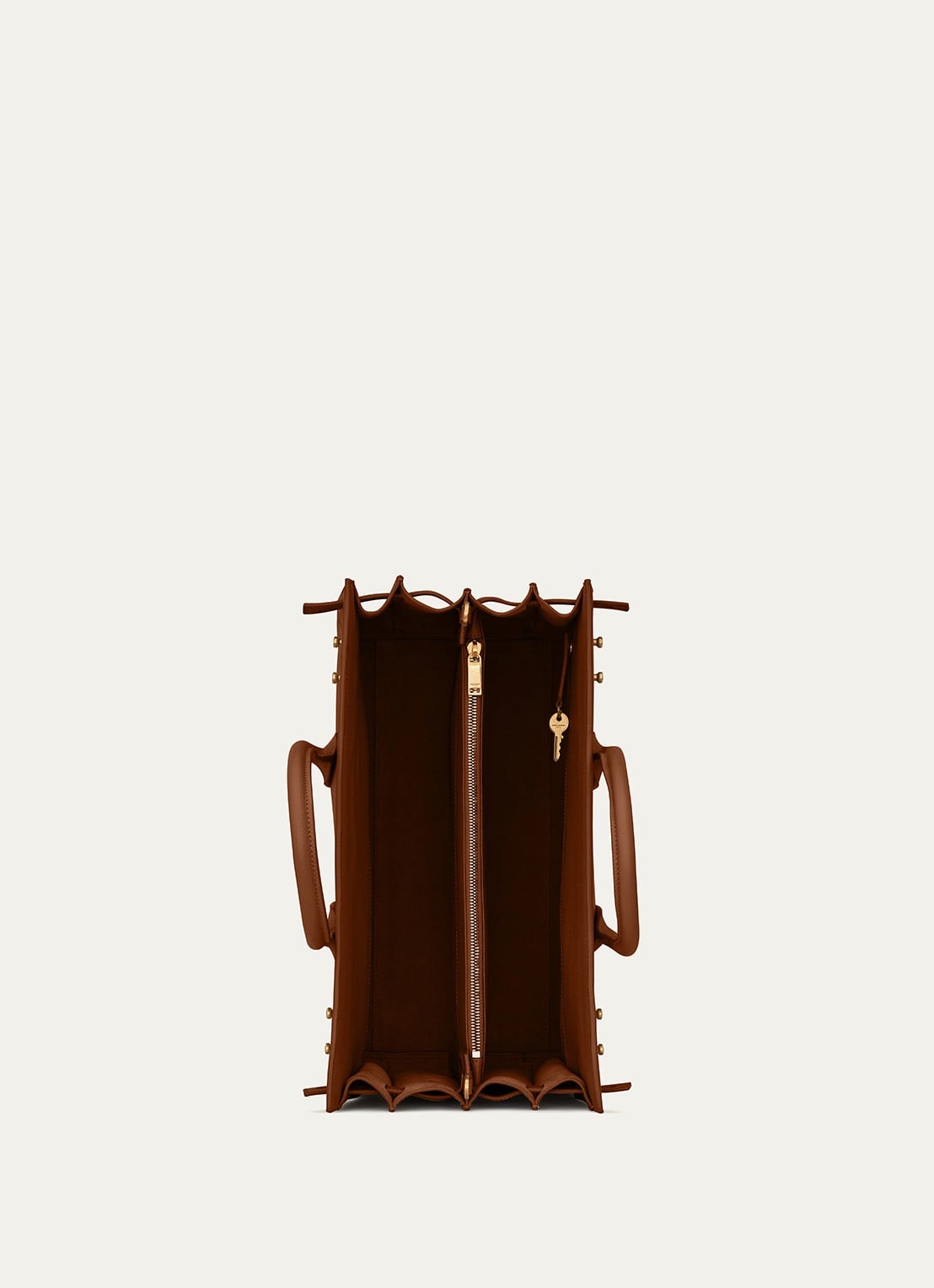 Saint Laurent Supple Sac De Jour Medium handtas van kalfsleer - detail 4 bruin