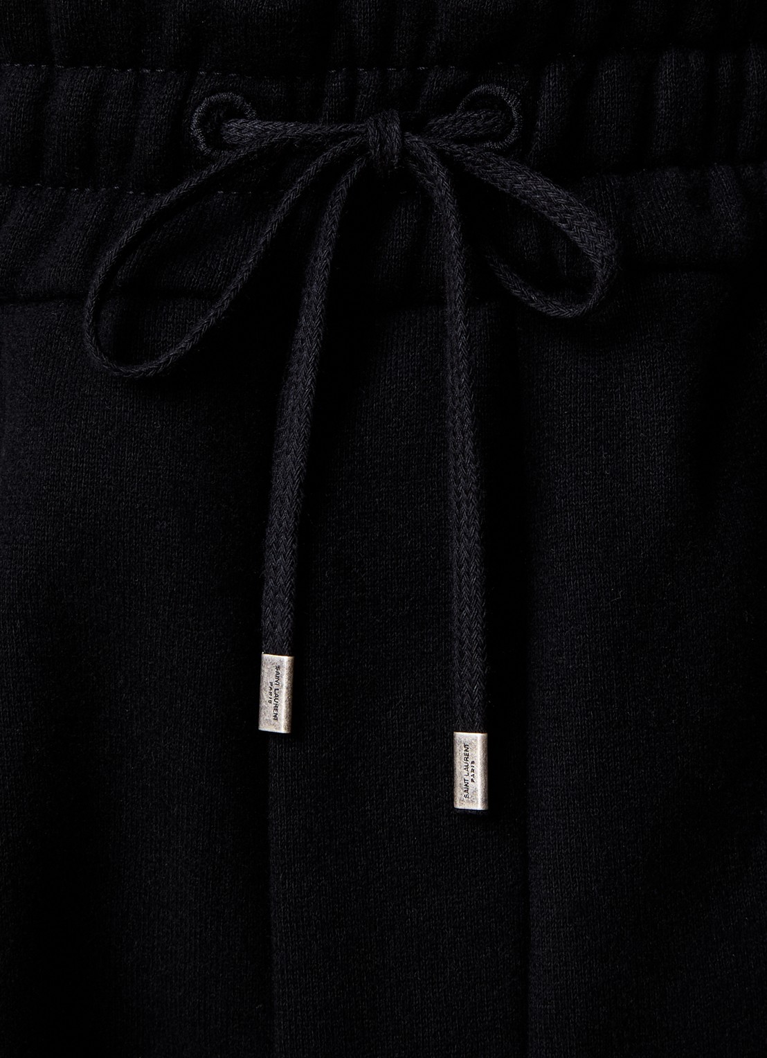 Saint Laurent Tapered fit joggingbroek met logo - detail 5 zwart