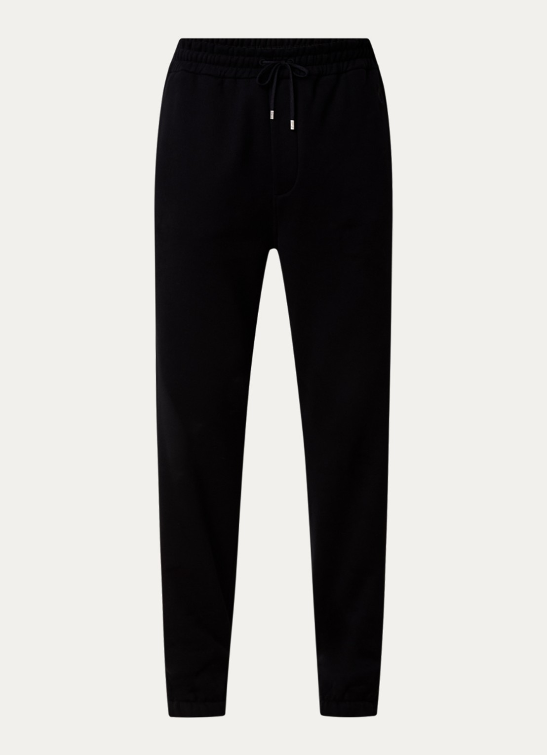 Saint Laurent Tapered fit joggingbroek met logo - voorkant zwart