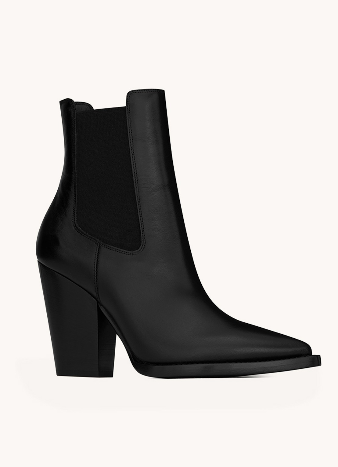 Saint Laurent Theo chelsea boot van kalfsleer - detail 3 zwart