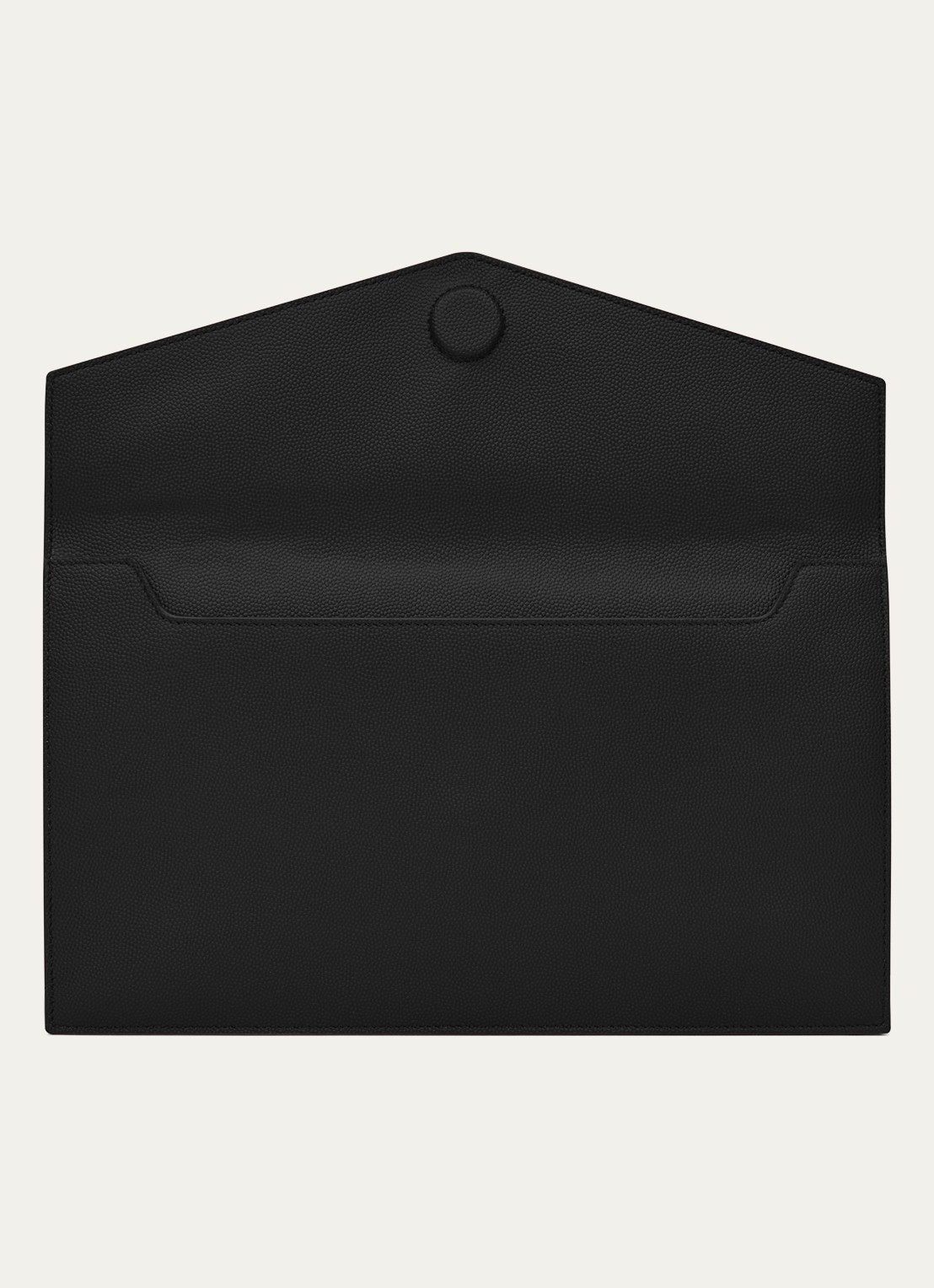 Saint Laurent Uptown clutch van kalfsleer - detail 5 zwart