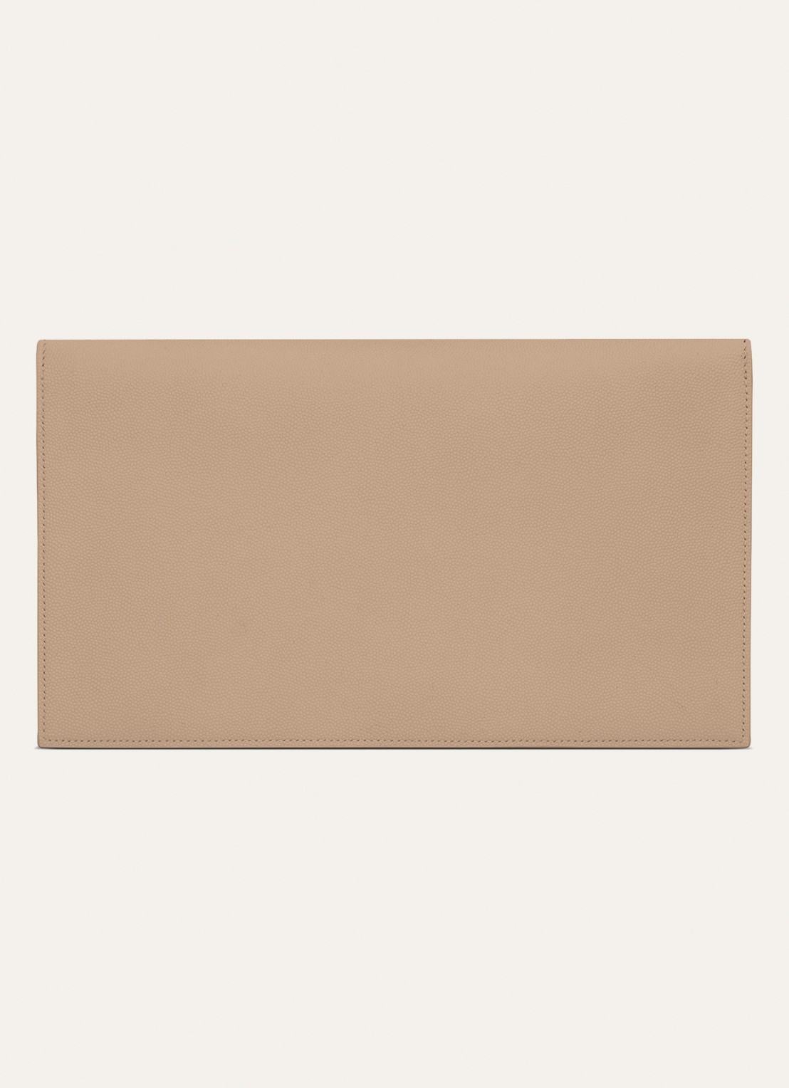 Saint Laurent Uptown clutch van kalfsleer  - detail 2 camel