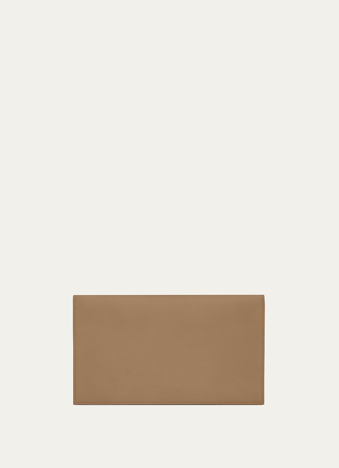 Saint Laurent Uptown clutch van kalfsleer - achterkant 2 beige