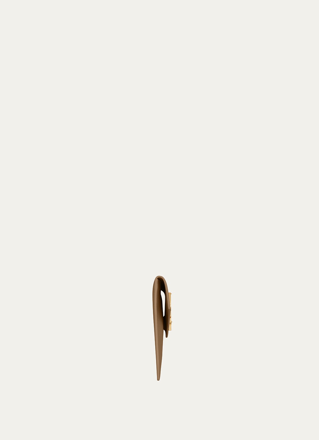 Saint Laurent Uptown clutch van kalfsleer - detail 3 beige